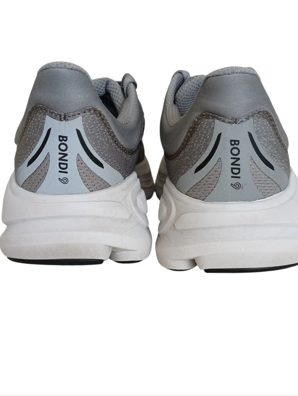 HOKA ONE ONE Bondi 9 Platform Running Shoes Men's 9D Galactic Grey/Stellar Grey